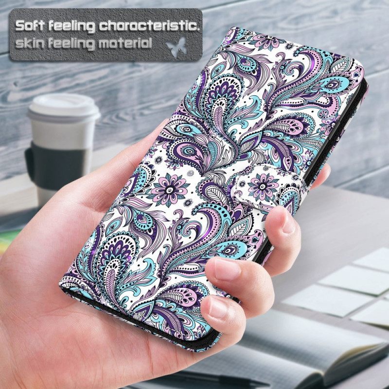 Κάλυμμα Google Pixel 7 Pro με κορδονι Strappy Paisley Pattern