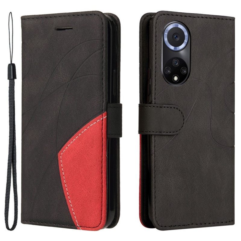 Κάλυμμα Honor 50 Δίχρωμο Signature Faux Leather