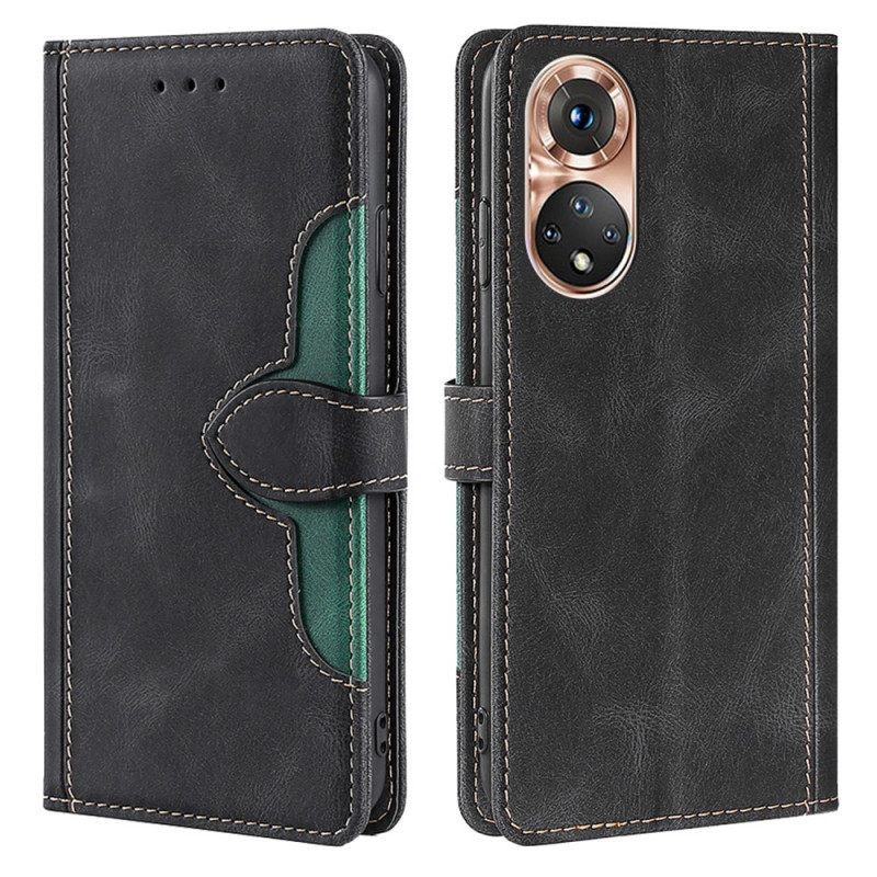 Κάλυμμα Honor 50 Faux Leather Bicolor Stylish