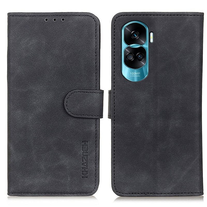 Κάλυμμα Honor 90 Lite Khazneh Suede Leather Effect