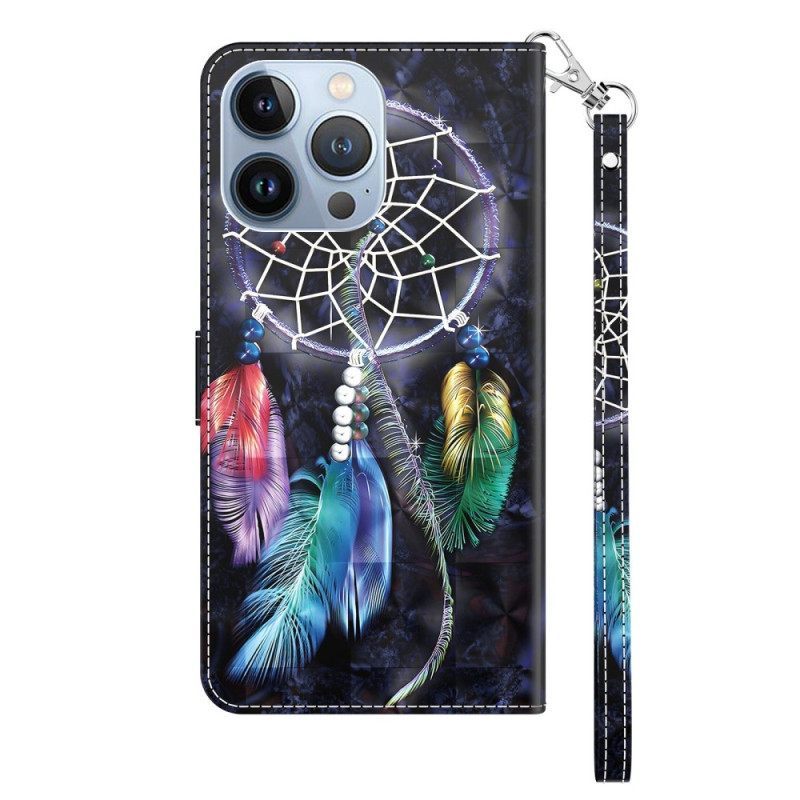 Κάλυμμα iPhone 14 με κορδονι Strap Dream Catcher