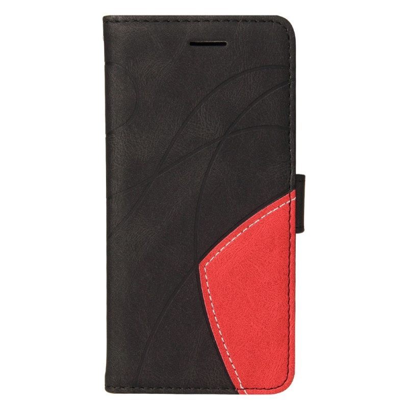 Κάλυμμα iPhone 14 Plus Δίχρωμο Signature Faux Leather