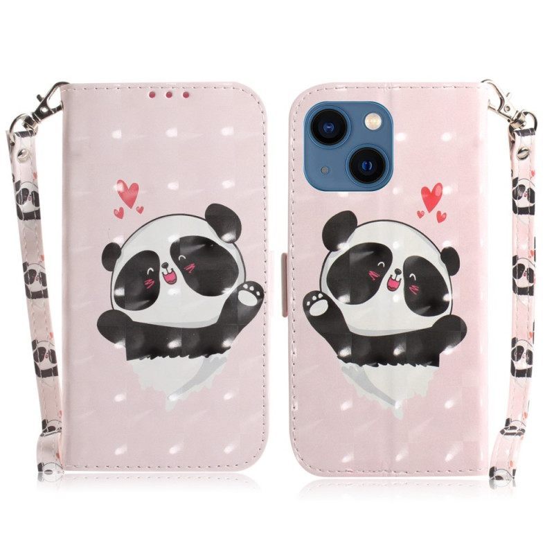 Κάλυμμα iPhone 14 Plus με κορδονι Strappy Panda