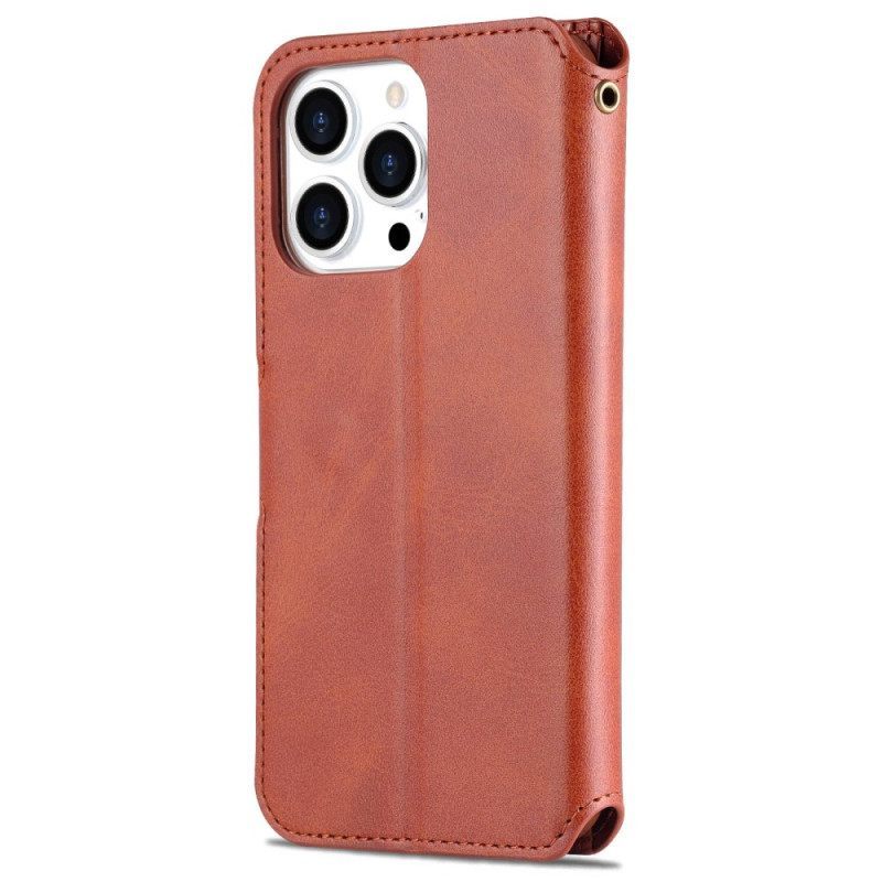 Κάλυμμα iPhone 14 Pro Azns Faux Leather