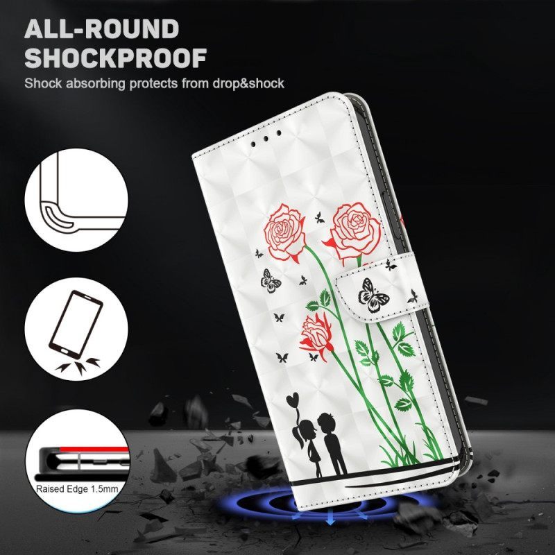 Κάλυμμα iPhone 14 Pro με κορδονι Lanyard Love Dandelions