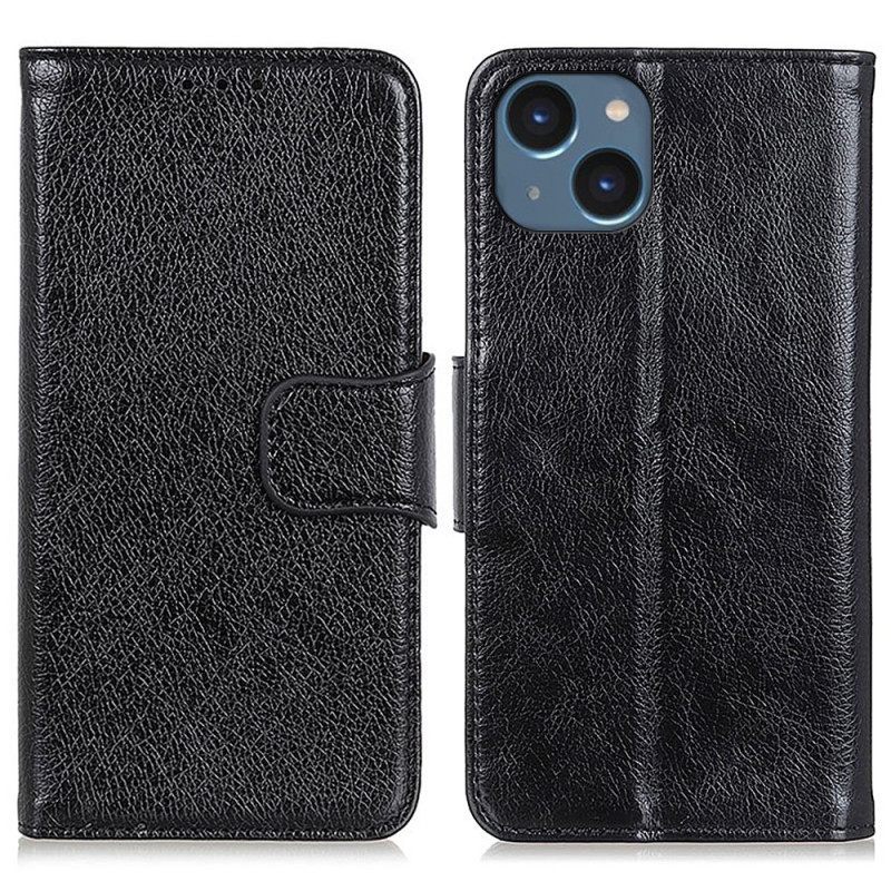 Κάλυμμα iPhone 15 Plus Split Nappa Leather