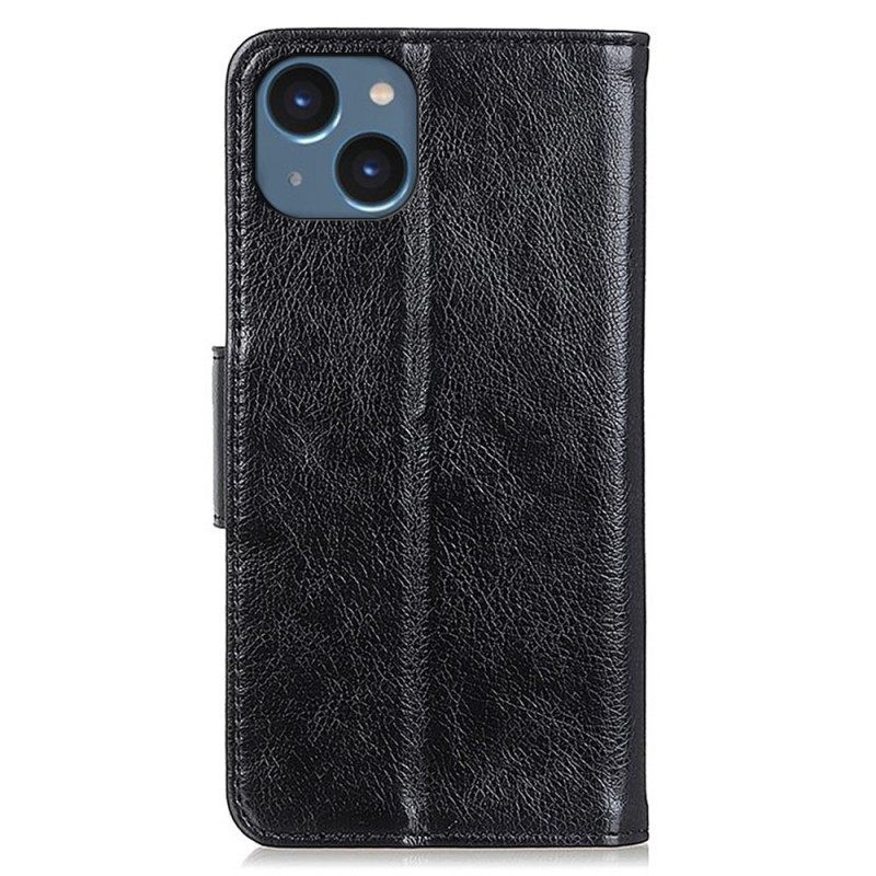 Κάλυμμα iPhone 15 Plus Split Nappa Leather