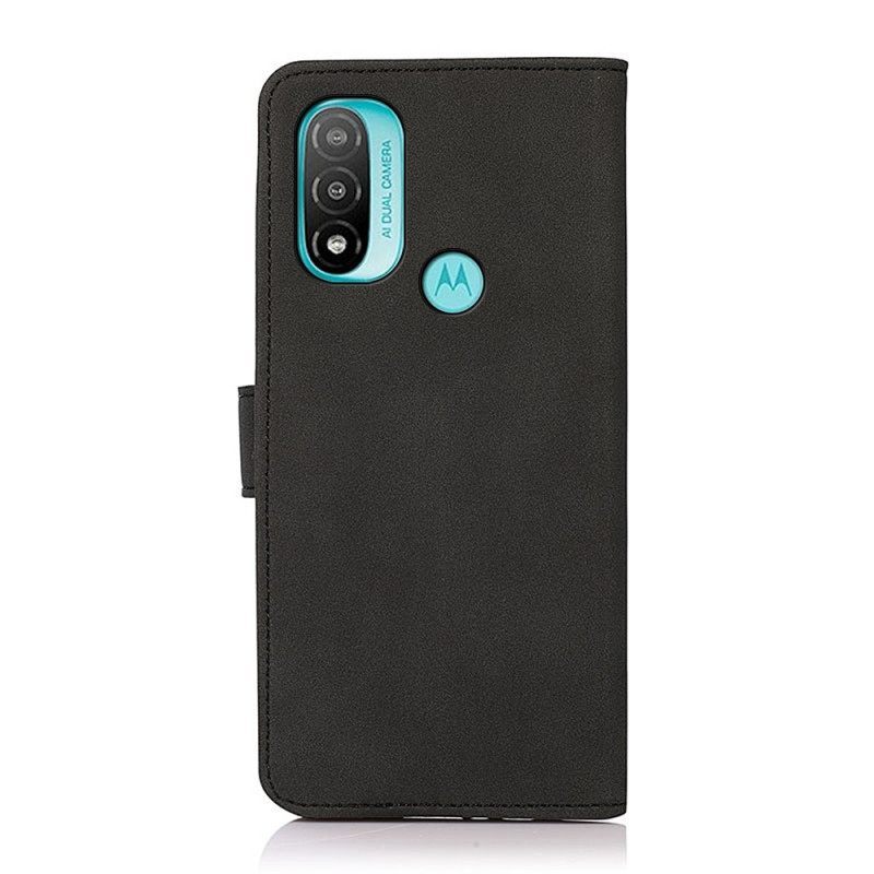 Κάλυμμα Moto E40 / E30 / E20 Khazneh Fashion Leather Effect