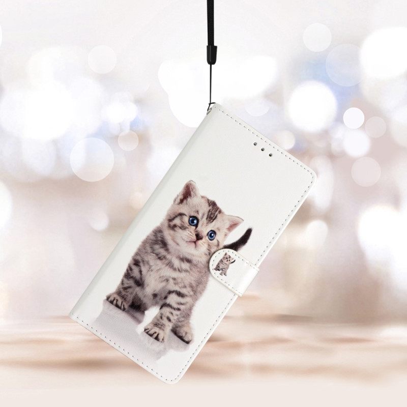 Κάλυμμα Oppo Reno 8 Lite με κορδονι Strappy Kitten