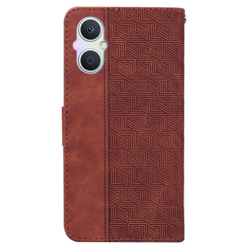 Κάλυμμα Oppo Reno 8 Lite με κορδονι Strappy Pattern