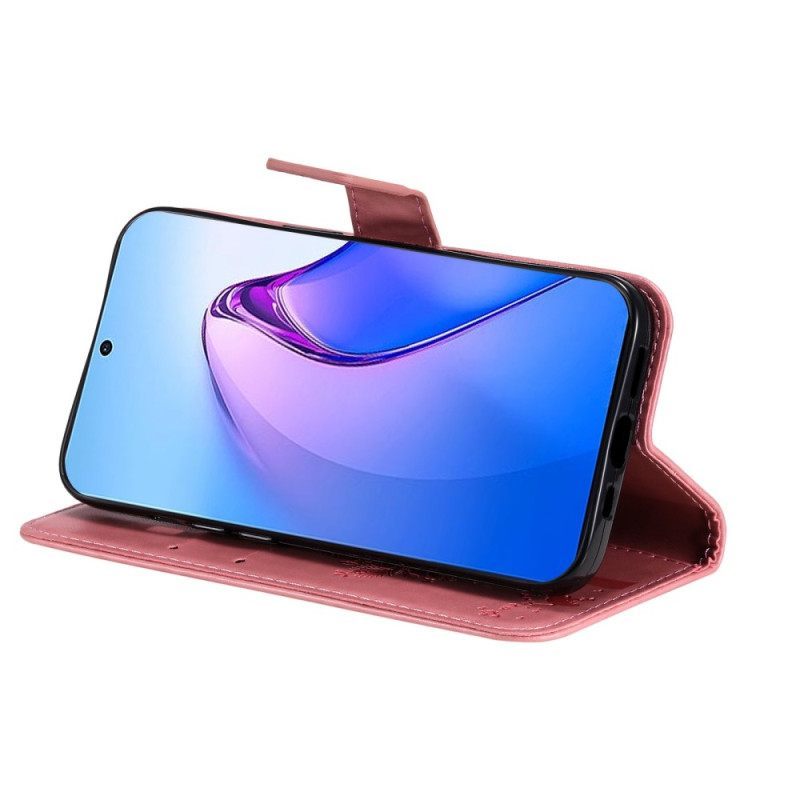 Κάλυμμα Oppo Reno 8 Pro με κορδονι Δέντρο Και Strappy Cat