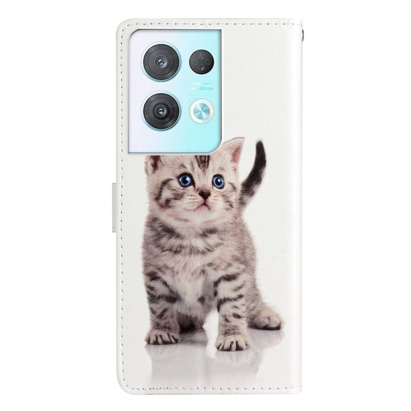 Κάλυμμα Oppo Reno 8 Pro με κορδονι Strappy Kitten