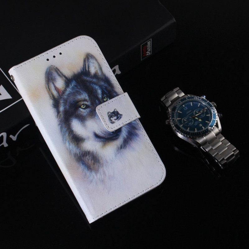 Κάλυμμα Oppo Reno 8 Pro με κορδονι Strappy Watercolor Dog