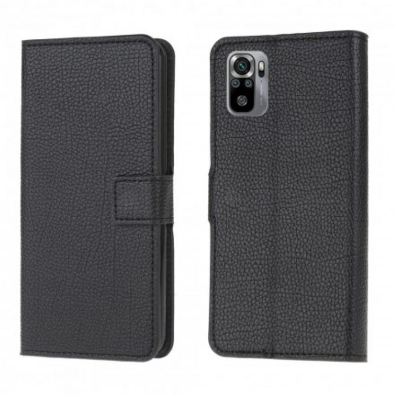 Κάλυμμα Poco M5s Litchi Grain Leather Effect