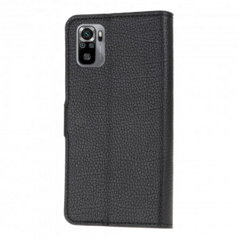 Κάλυμμα Poco M5s Litchi Grain Leather Effect