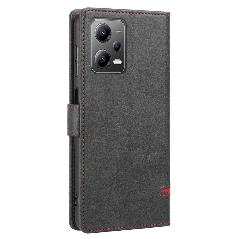 Κάλυμμα Poco X5 5G Line Leather Effect