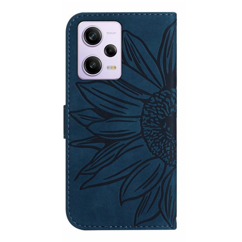 Κάλυμμα Poco X5 Pro 5G με κορδονι Strappy Sunflower