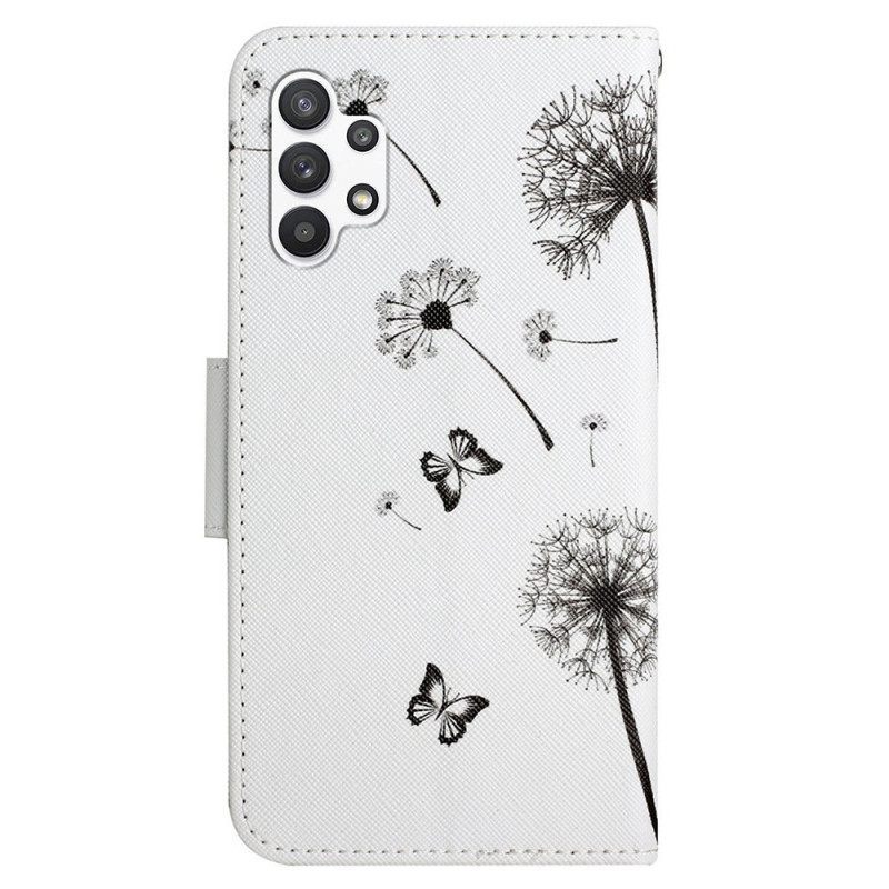 Κάλυμμα Samsung Galaxy A13 με κορδονι Lanyard Dandelions