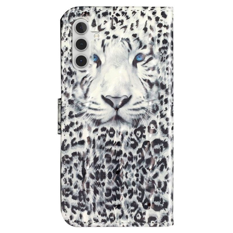 Κάλυμμα Samsung Galaxy A14 / A14 5G με κορδονι Strappy Leopard