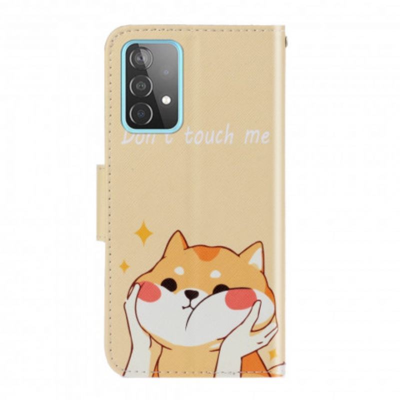 Κάλυμμα Samsung Galaxy A52 4G / A52 5G / A52s 5G με κορδονι Cat Don't Touch Me With Strap