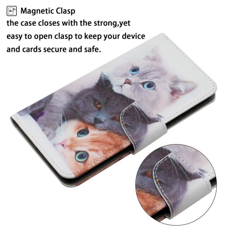 Κάλυμμα Samsung Galaxy A54 5G Tales Of Cats With Lanyard