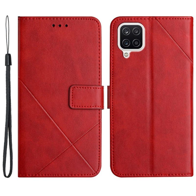 Κάλυμμα Samsung Galaxy M12 / A12 X Design Geo Leather Style