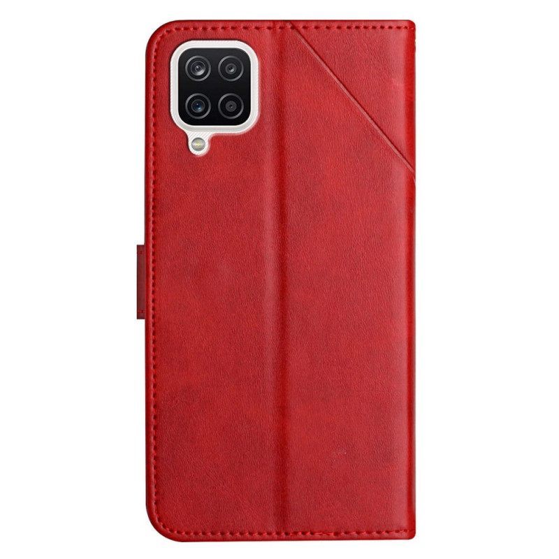 Κάλυμμα Samsung Galaxy M12 / A12 X Design Geo Leather Style