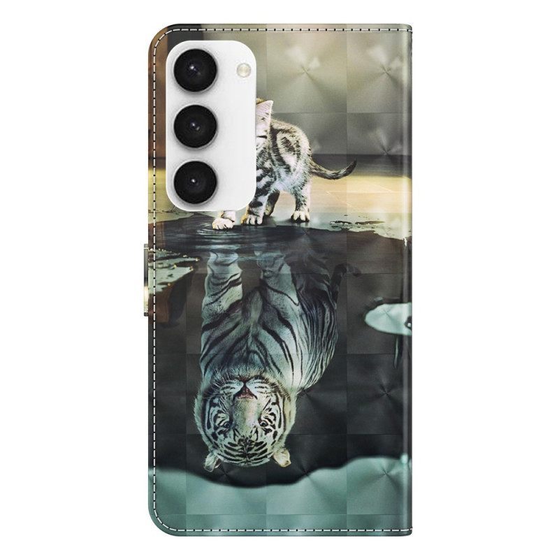 Κάλυμμα Samsung Galaxy S23 5G με κορδονι Strappy Kitten Dream