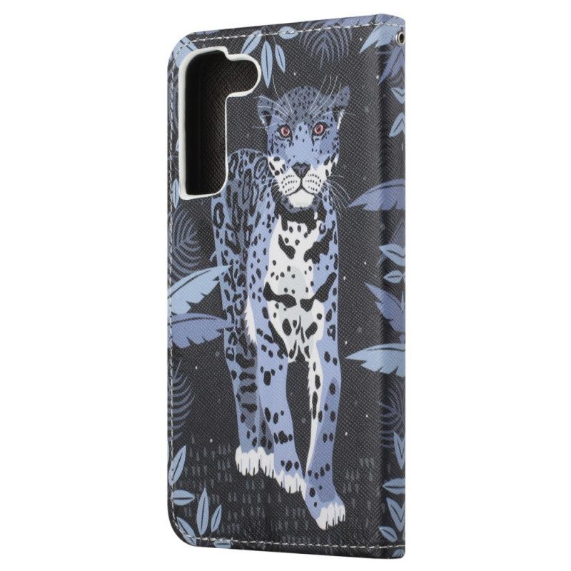 Κάλυμμα Samsung Galaxy S23 5G με κορδονι Strappy Leopard