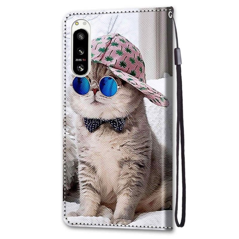 Κάλυμμα Sony Xperia 5 IV με κορδονι Yo Cat Με Λουράκι