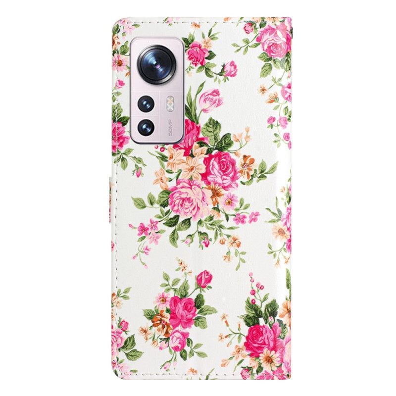 Κάλυμμα Xiaomi 12 Lite με κορδονι Strap Liberty Flowers