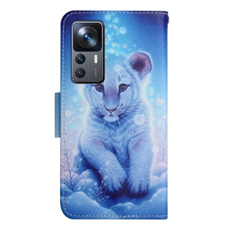 Κάλυμμα Xiaomi 12T / 12T Pro με κορδονι Baby Leopard Με Λουράκι