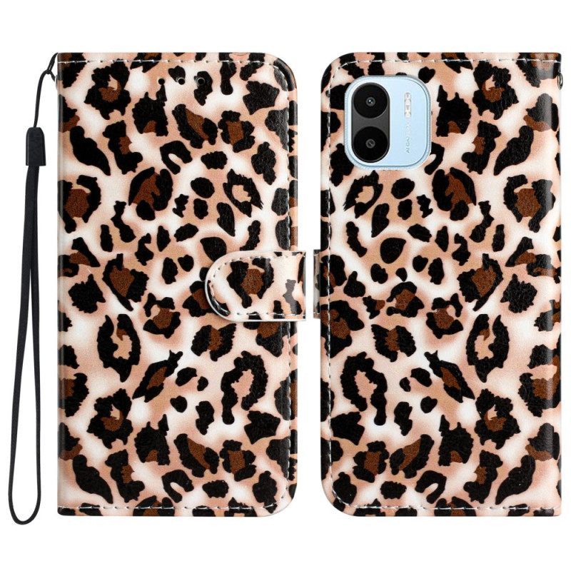 Κάλυμμα Xiaomi Redmi A1 με κορδονι Strappy Leopard Print