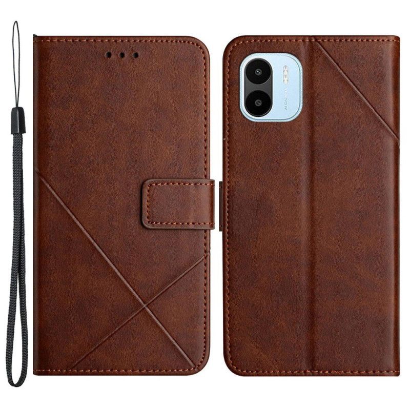 Κάλυμμα Xiaomi Redmi A1 X Design Geo Leather Style