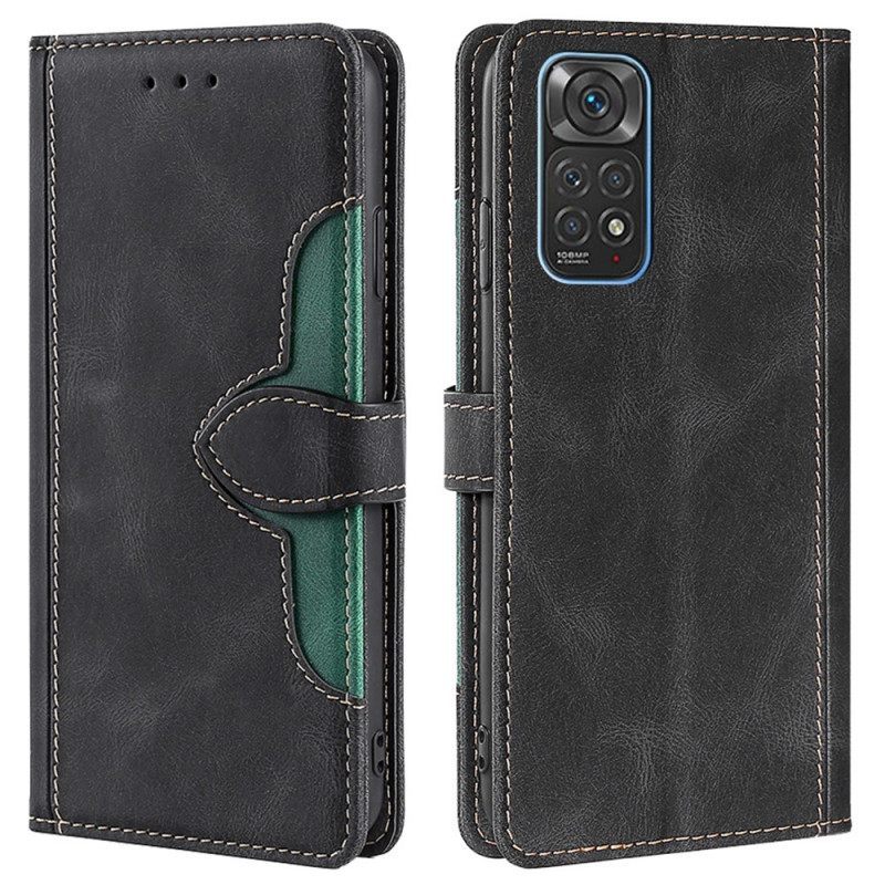 Κάλυμμα Xiaomi Redmi Note 11 / 11S Faux Leather Bicolor Stylish