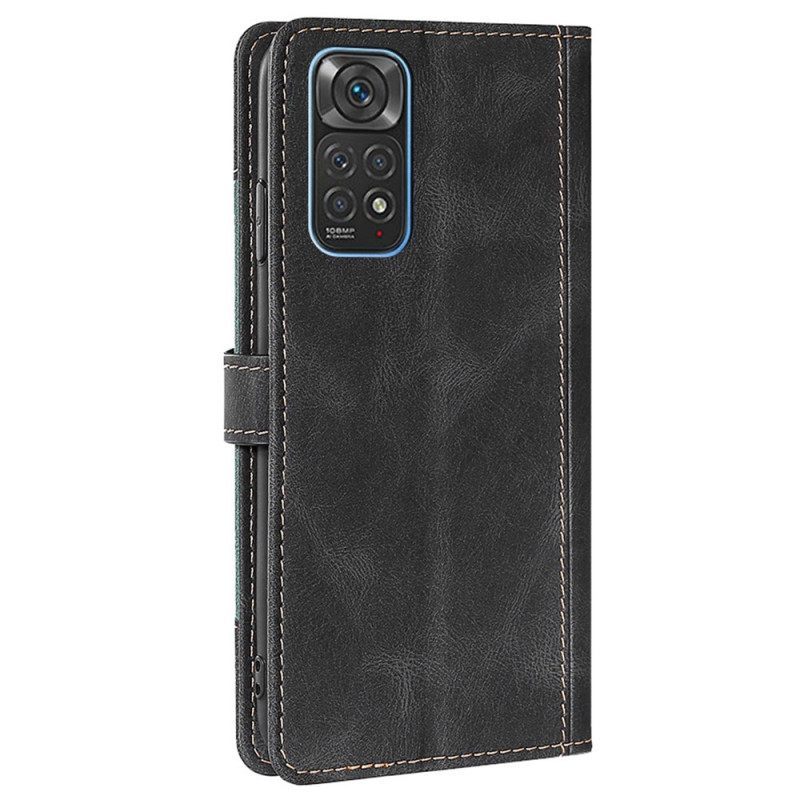 Κάλυμμα Xiaomi Redmi Note 11 / 11S Faux Leather Bicolor Stylish