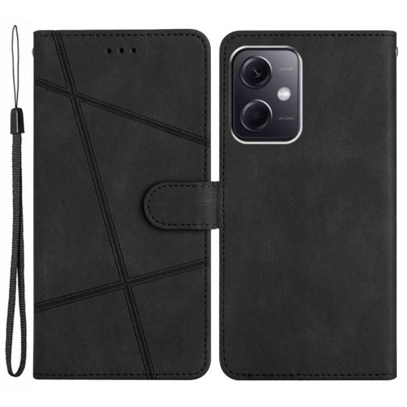 Κάλυμμα Xiaomi Redmi Note 12 4G με κορδονι Strappy Geometric