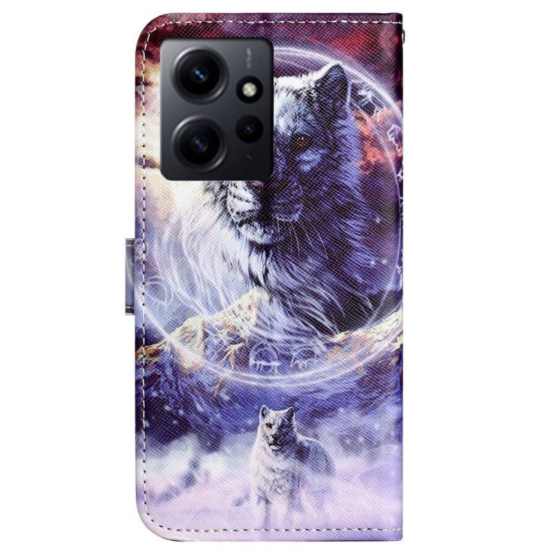 Κάλυμμα Xiaomi Redmi Note 12 4G με κορδονι Strappy Snow Wolf