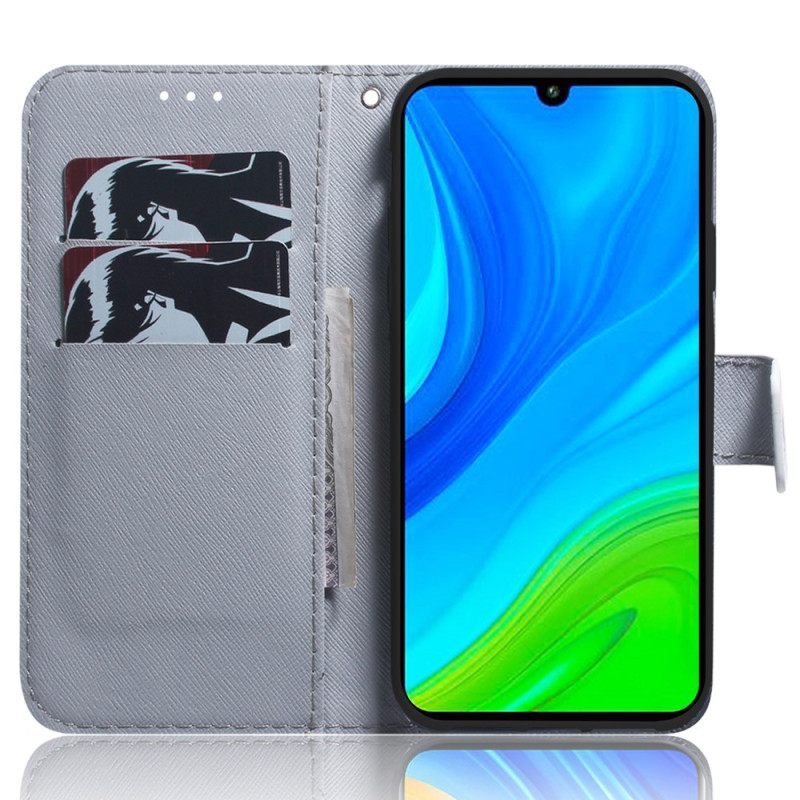 Κάλυμμα Xiaomi Redmi Note 12 5G με κορδονι Ζωγραφική Με Strappy Owls