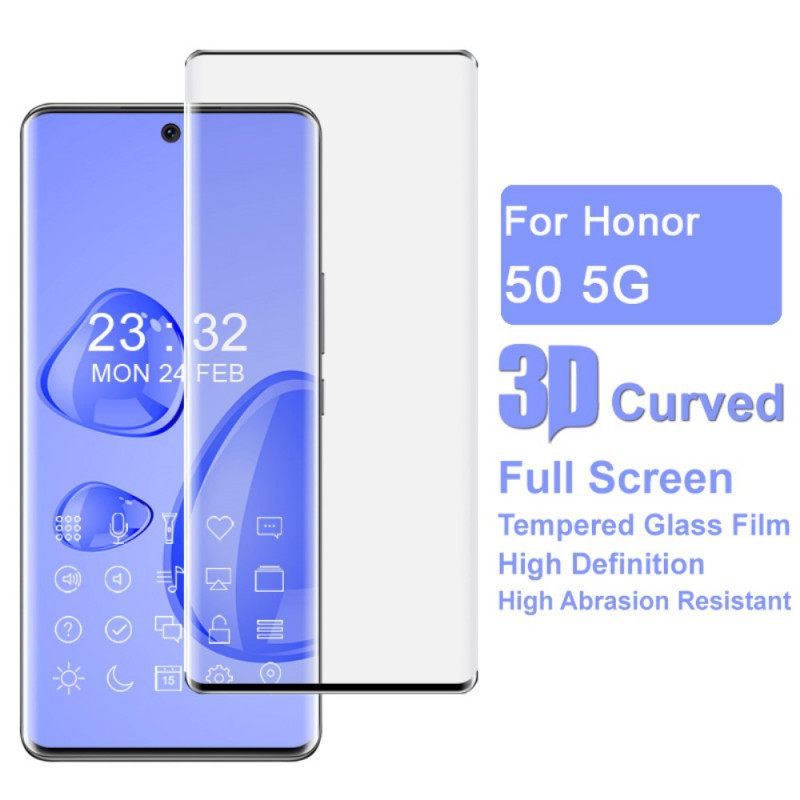 Προστατευτικό Οθόνης Honor 50 / Huawei Nova 9 Black Edge Tempered Glass