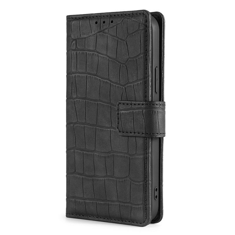 Θήκη Flip Honor 50 Pro Pro Skin-touch Crocodile