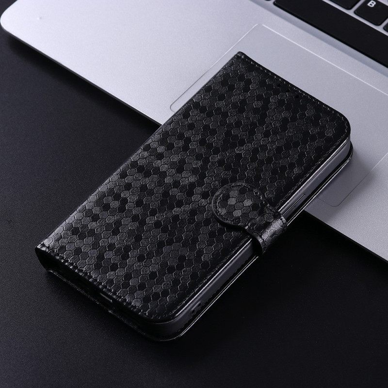 Θήκη Flip iPhone 14 με κορδονι 3d Pattern Strappy