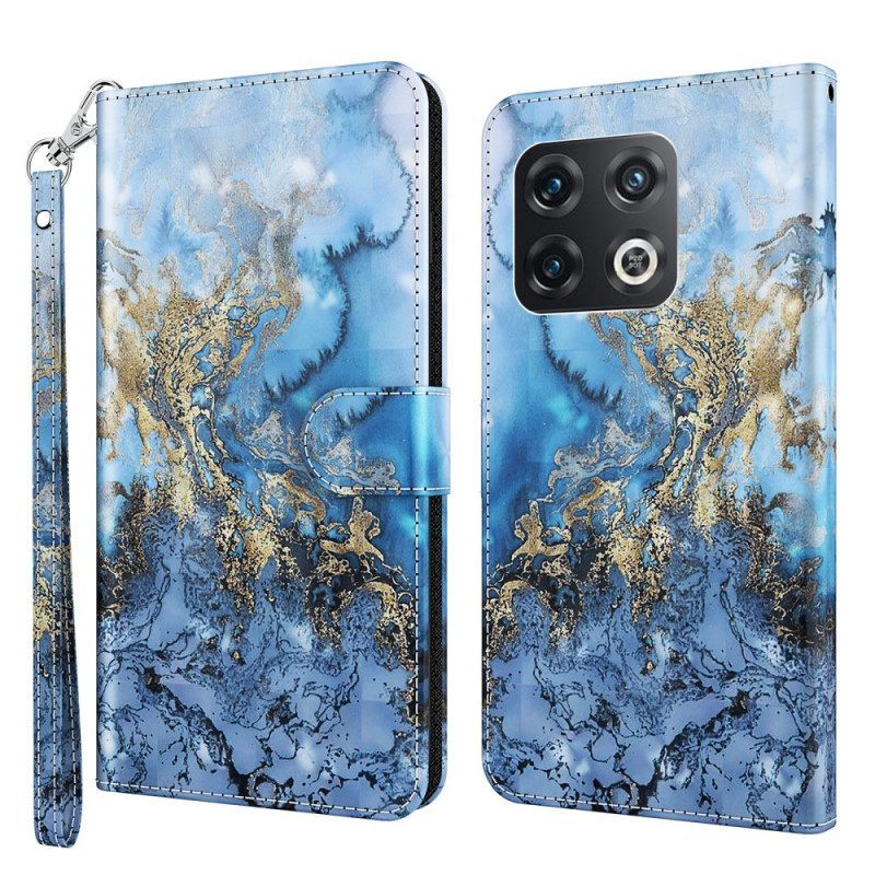 Θήκη Flip OnePlus 10 Pro 5G με κορδονι Strap Art