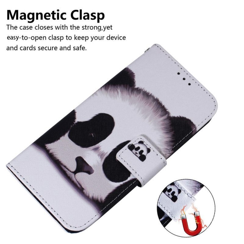 Θήκη Flip Realme C31 Χαριτωμένο Panda