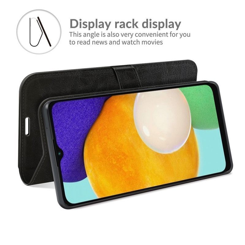 Θήκη Flip Samsung Galaxy A13 5G / A04s Κλασικό Δερμάτινο Εφέ