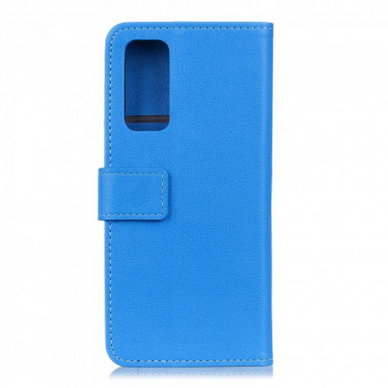 Θήκη Flip Samsung Galaxy A52 4G / A52 5G / A52s 5G Βασικό Χρώμα Faux Leather