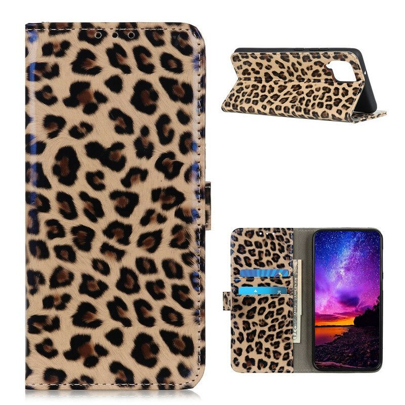 Θήκη Flip Samsung Galaxy M12 / A12 Απλό Leopard