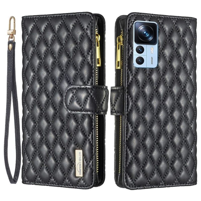 Θήκη Flip Xiaomi 12T / 12T Pro Binfen Color Style Quilted