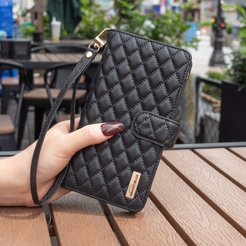 Θήκη Flip Xiaomi 12T / 12T Pro Binfen Color Style Quilted