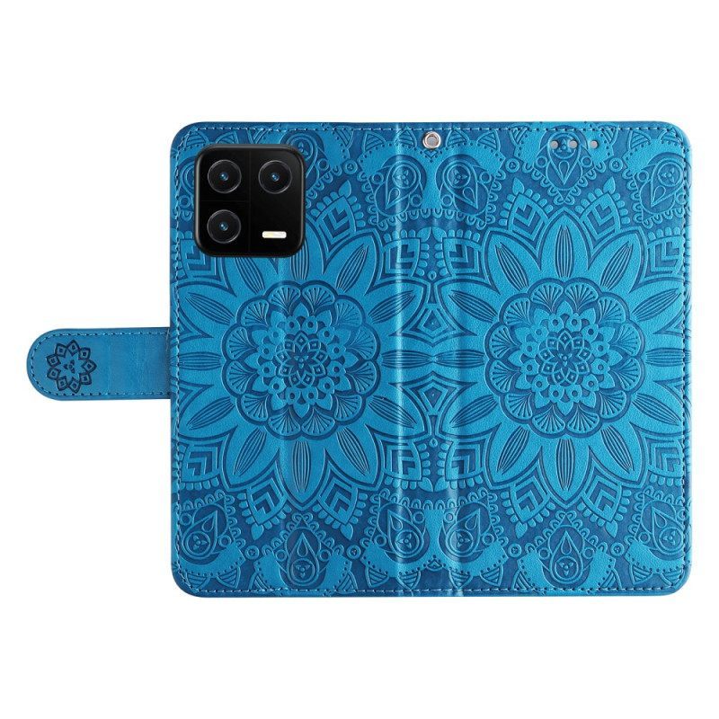 Θήκη Flip Xiaomi 13 Mandala Sun Με Κορδόνι